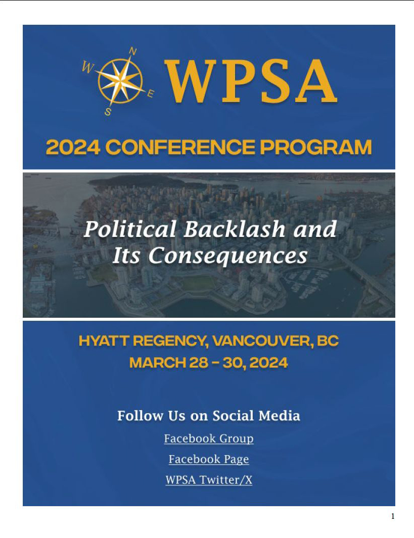 WPSA 2024 Vancouver Program