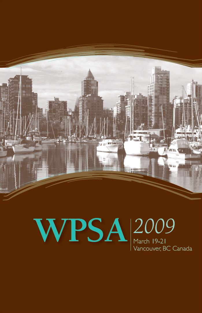 WPSA 2009 Vancouver Program